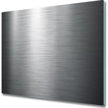 Kuchyňské prkénko Skleněná krájecí deska Kovové pozadí 60x52 cm