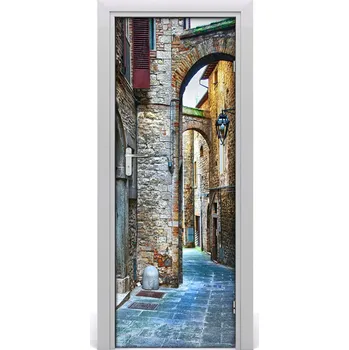 Fototapeta Fototapeta samolepící na dveře italské uličky 85x205 cm