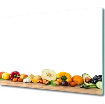 Kuchyňské prkénko Skleněná krájecí deska Ovoce a zelenina 60x52 cm