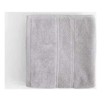 Ručník Světle šedý bavlněný ručník MARIO 50x90 cm