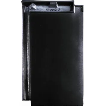 Střešní krytina CREATON Domino GROSSENGOTTERN Základní taška 1/1 Černá Glazura Finesse