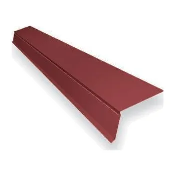 Střecha RUUKKI Oplechování krytiny 40 Okapové lemování 130RA1BE RR887 Čokoládově hnědá