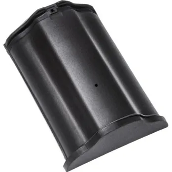 BRAMAC Hřebenáč drážkový HO keramický Hřebenáč začáteční HO ozdobný+vrut Černá Glazura