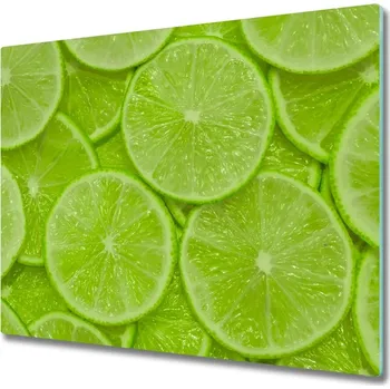 Kuchyňské prkénko Skleněná krájecí deska limes 60x52 cm