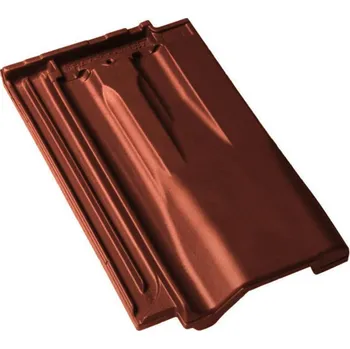 betonová krytina BRAMAC Granát 13 Odvětrávací taška Tmavě hnědá Glazura