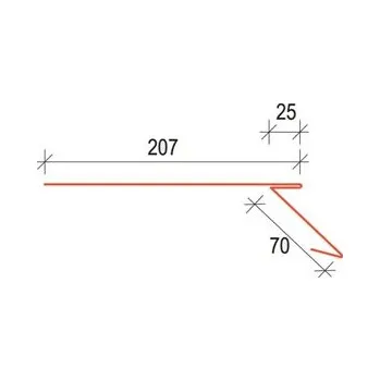 Střecha SATJAM Klempířské doplňky RAPID PUM50 OPR Okapní plech RAPID RAL 7016 černá antracit
