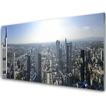 Obraz Obraz na skle Město Domy 125x50 cm 2 Přívěsky