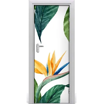 Fototapeta Samolepící fototapeta na dveře Strelitzia reginae 85x205 cm