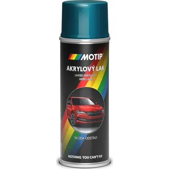 Barva ve spreji Motip Škoda Akrylový sprej na automobily, modrá indigo metalíza, lesklý, 200 ml AC9450