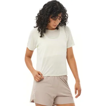 Dámské tričko Salomon SHKout Air Crop SS Tee W LC2422600 - icicle M
