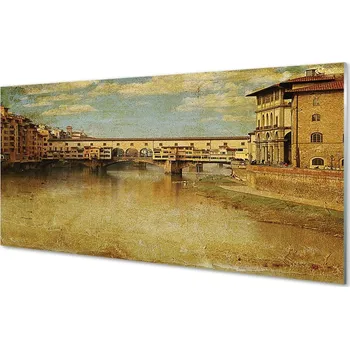 Obraz Obraz na skle Italy River Mosty budovy 125x50 cm 2 Přívěsky