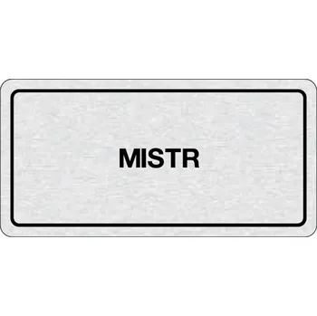 Domovní cedule B2B Partner Nalepovací cedulka na dveře - Mistr