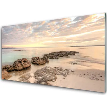 Obraz Obraz na skle Moře Kameny Krajina 100x50 cm 2 Přívěsky