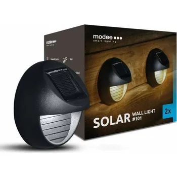 Nástěnné svítidlo Svítidlo solární ML-WS101 LED nástěnné, kulaté, černé