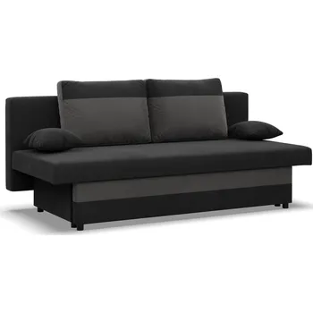 Pohovka Velká rozkládací pohovka SONY model 2 Černá-šedá