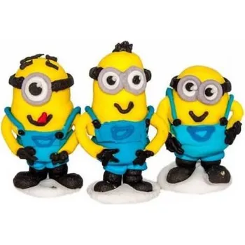 Jedlá dekorace na dort K Decor Cukrová figurka Mimoni 3 ks