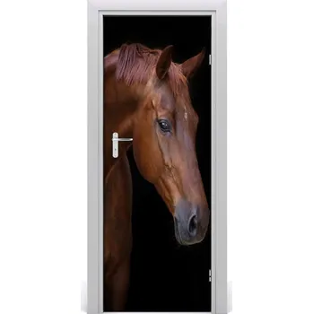 Fototapeta Samolepící fototapeta na dveře Kůň portrét 75x205 cm