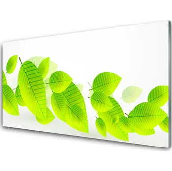 Obraz Obraz na skle Listy Květiny Příroda 125x50 cm 2 Přívěsky