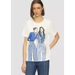 s.Oliver dámské triko s potiskem off white Velikost: 32