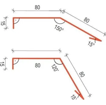 Střecha SATJAM Klempířské doplňky PE25 OPF150 okapní plech pod fólii RAL 7024 Grafitová šeď