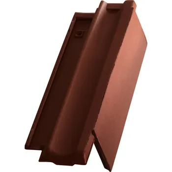 pálená krytina TONDACH Contiton 12 (Stodo 12) STOD posuvná Pultová taška okrajová pravá Tmavě hnědá engoba