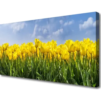 Obraz Obraz na plátně Tulipány Květiny Rostlina 125x50 cm