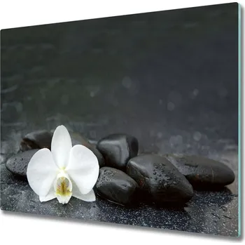 Kuchyňské prkénko Skleněná krájecí deska orchidej 60x52 cm