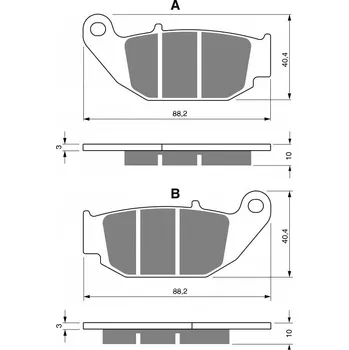 Autodíl Brzdové destičky GOLDFREN 311 S33 STREET REAR