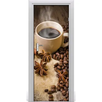 Fototapeta Fototapeta na dveře samolepící šálek kávy 85x205 cm