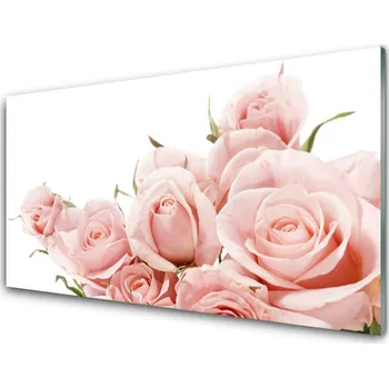 Obraz Obraz na skle Růže Květiny Rostlina 120x60 cm 4 Přívěsky