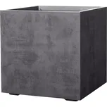 Deroma Millenium Samozavlažovací květináč Cubo, 49 × 49 × 49 cm, plast, antracit 9H834SZ