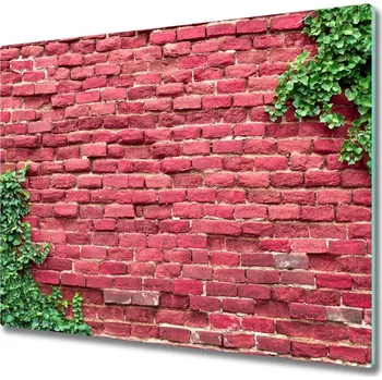 Kuchyňské prkénko Skleněná krájecí deska Cihlová zeď 60x52 cm