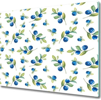 Kuchyňské prkénko Skleněná krájecí deska borůvky 60x52 cm