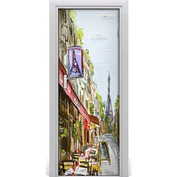 Fototapeta Fototapeta samolepící na dveře Eiffelova věž 85x205 cm