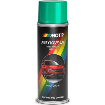 Barva ve spreji Motip Škoda Akrylový sprej na automobily, zelená atlantic, lesklý, 200 ml&nbsp;AC5260