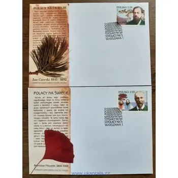 Sběratelství POLSKO FDC 3953/4 polské osobnosti v zahraničí III, r. 2002