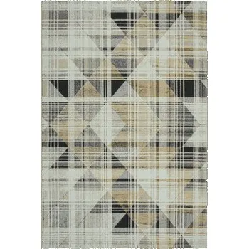 Koberec Šedo-žlutý koberec s trojúhelníky MALTA 80x150 cm