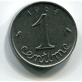 FRANCIE. 1 centime 1964. KM-928