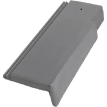 betonová krytina BRAMAC Tegalit Star Krajní taška pravá půlka Zinkově šedá