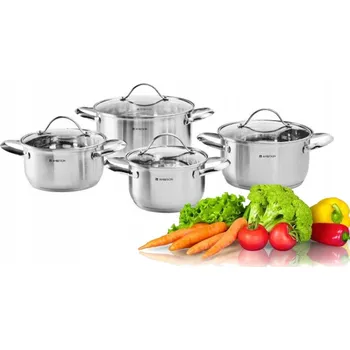 Sada nádobí AMBITION SADA HRNCŮ + POKLICE NEREZOVÁ OCEL 8-dílná 68741 REMI