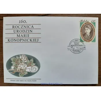 Sběratelství POLSKO FDC 3974 Maria Konopnicka, r. 2002