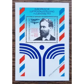 Sběratelství SRN ** aršík Bl 24, výstava, letecká fil, r. 1991