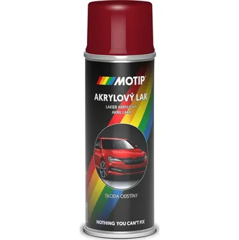 Barva ve spreji Motip Škoda Akrylový sprej na automobily, červená ohnivá, lesklý, 200 ml AC8193