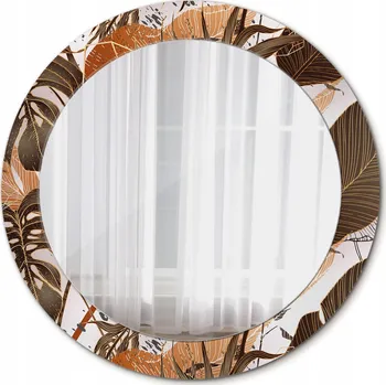 Zrcadlo Zrcadlo závěsné se skleněným rámem Palmové listy 70