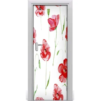 Fototapeta Samolepící fototapeta na dveře mák 95x205 cm