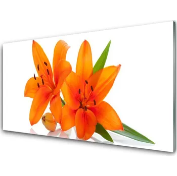 Obraz akrylový obraz Oranžové Květiny 125x50 cm 4 Přívěsky