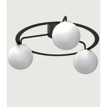 Stropní svítidlo 3 stínidla koule BALLO III černo-zlaté