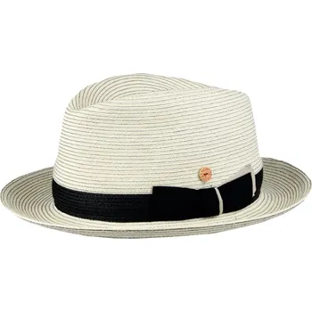 Klobouk Slaměný světlý crushable (nemačkavý) letní klobouk Fedora - Mayser Samuel Velikost: 59 cm (L)