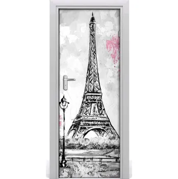 Fototapeta Fototapeta samolepící na dveře Eiffelova věž 75x205 cm