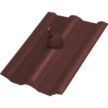 Střešní krytina BRAMAC Classic Hromosvodová taška Červeno Hnědá